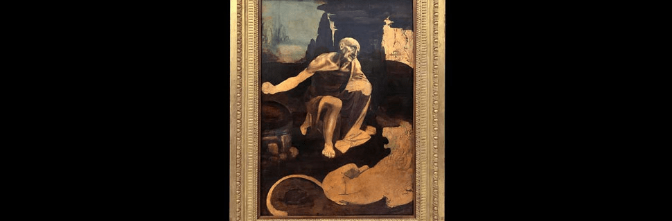 Saint Jérôme de Léonard de Vinci exceptionnellement prêté par le Vatican au château du&nbsp;Clos-Lucé