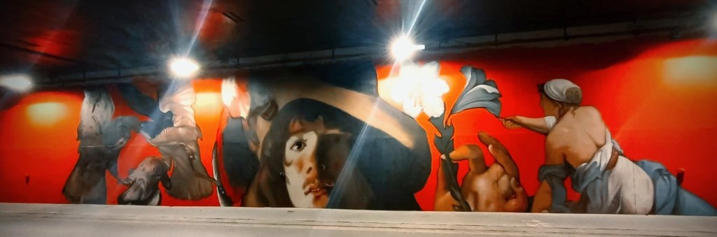 Le tunnel des Tuileries entièrement recouvert par des&nbsp;street-artistes