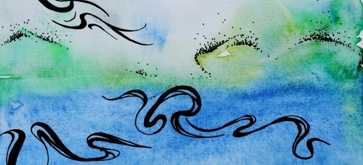 Souvenirs couleur mistral – aquarelle et&nbsp;acrylique