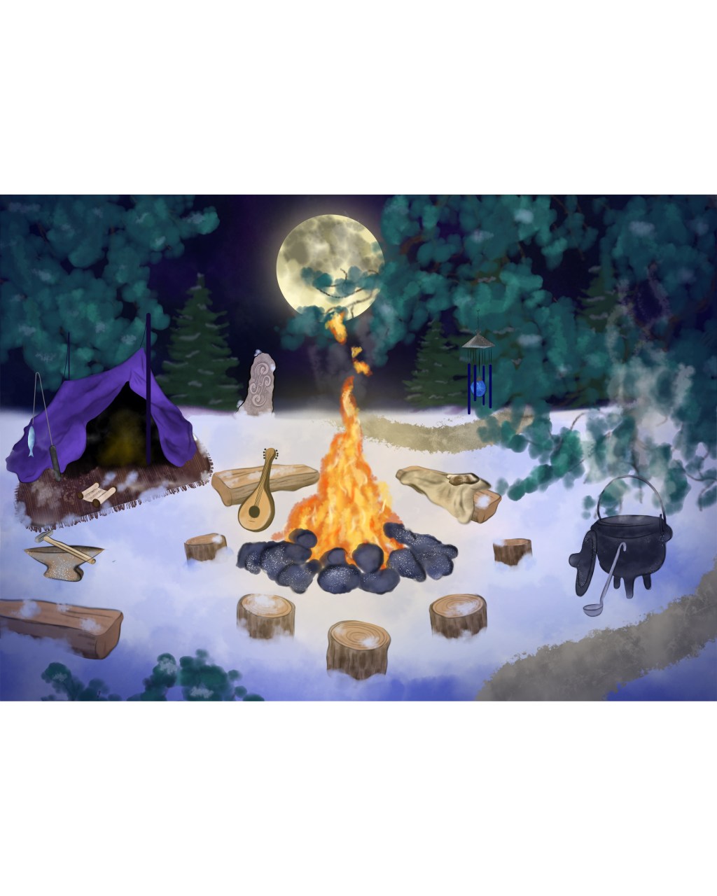 Illustrations pour une campagne de Donjon et dragons,&nbsp;2025