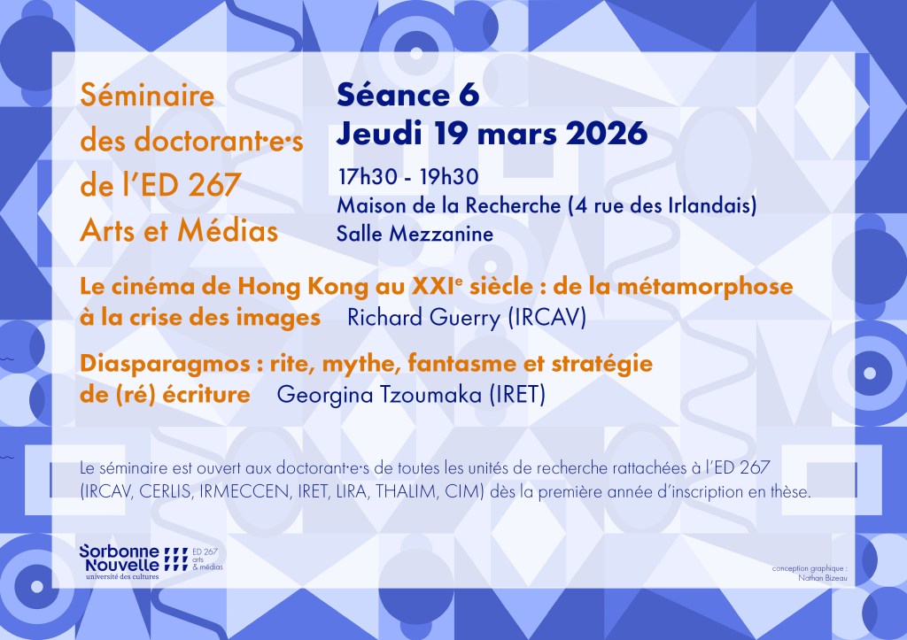 Identité visuelle et Produits de comm pour l&rsquo;ED 267 Arts et&nbsp;Médias